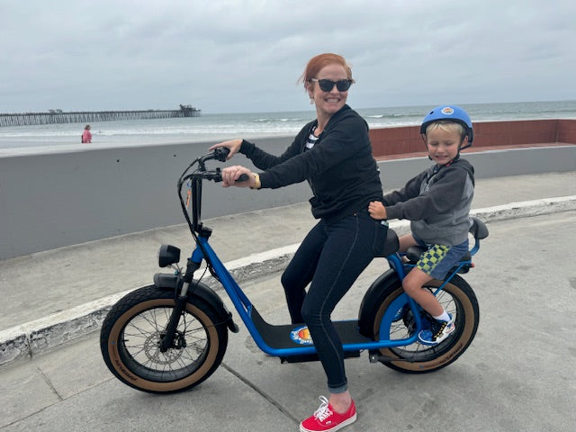 Beachcomber Electric Ebike Electric Scooter nimble fast easy comfortable tandem light easy on hills