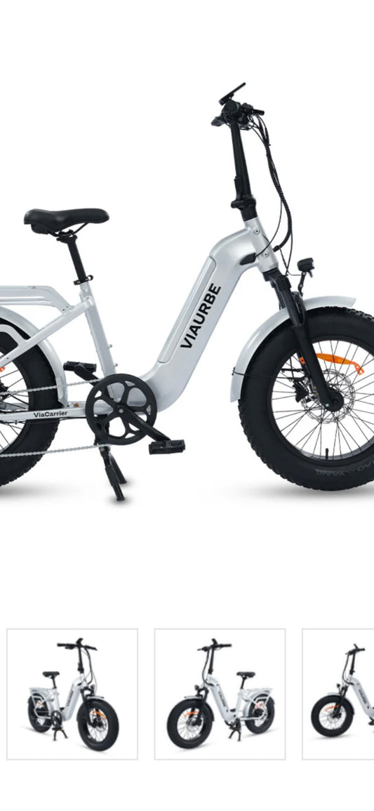 Viaurbe Via Carrier 130 mile electric bike fat tire